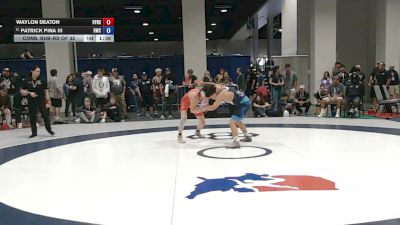 60 kg Cons. Sub-rd Of 32 - Waylon Deaton, River Falls High School Wrestling vs Patrick Pina III, RBY Wrestling Club