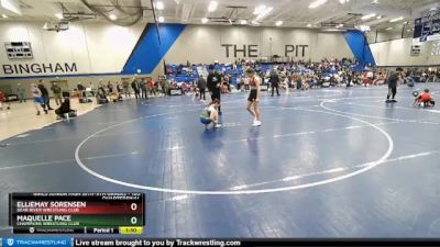 105 lbs Quarterfinal - Elliemay Sorensen, Bear River Wrestling Club vs Maquelle Pace, Champions Wrestling Club