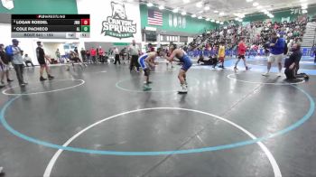 150 lbs Cons. Round 5 - Cole Pacheco, Alta Loma vs Logan Roedel, JW North