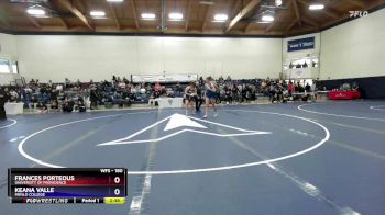 180 lbs Cons. Semi - Keana Valle, Menlo College vs Frances Porteous, University Of Providence