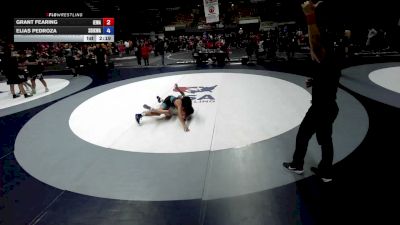 120 lbs Grant Fearing, IEWA - Inland Empire Wrestling Association vs Elias Pedroza, SDIKWA - San Diego-Imperial Kids Wrestling Association