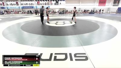 100 lbs Round 3 - Chase Watkinson, Immortals Athletic Wrestling Club vs Killian Kaneshige, Valiant Wrestling Club