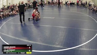 110 lbs Semis & 1st Wrestleback (8 Team) - Calan Manley, Team Rogue vs Jaxsen Draves, Nebraska Red