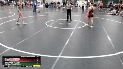 132 lbs Cons. Round 2 - Chase Cormier, Silver Lake Wrestling vs Trapper Masid, MWC Wrestling Academy