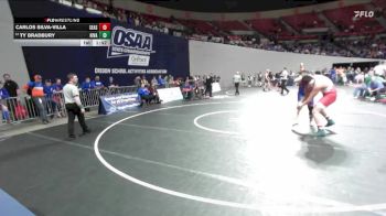 4A Boys 215 lbs Quarterfinal - Ty Bradbury, Hidden Valley Boys vs Carlos Silva-Villa, Seaside Boys