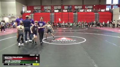 60 lbs Cons. Round 1 - Bolton Finlayson, Stronghold vs Jacob Champion, Panther Wrestling Club