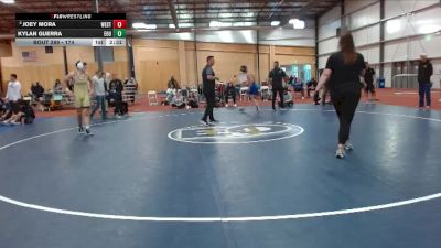174 lbs Cons. Round 5 - Kylan Guerra, Eastern Oregon University vs Joey Mora, Westcliff