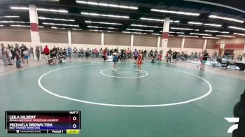 80 lbs Round 1 - Leila Hilbert, Ohana Northeast Wrestling Academy vs Michaela Brown Ton, Best Trained Wrestling