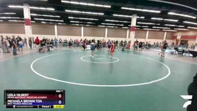 80 lbs Round 1 - Leila Hilbert, Ohana Northeast Wrestling Academy vs Michaela Brown Ton, Best Trained Wrestling