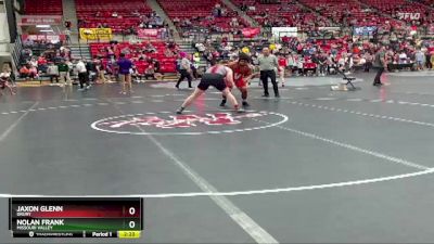 285 lbs Champ. Round 2 - Nolan Frank, Missouri Valley vs Jaxon Glenn, Drury