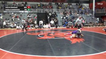 110 lbs 2nd Place Match - Jazlyn Enriquez, Muscatine vs Jazelle Robertson, Davenport