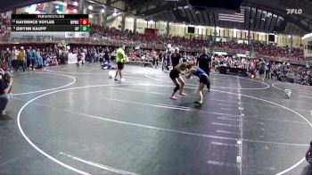 120 lbs Cons. Round 2 - Kaydence Voyles, West Point Wrestling Club vs Gwynn Kaupp, Keya Paha