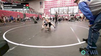 52 lbs Round Of 16 - Brantley Clipper, NGC vs Jace Bailey, Harrah Little League Wrestling