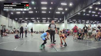 50 lbs Cons. Round 3 - Mateo Isom, Alpha Elite vs Daxton Hannibal, Backyard Brawlers Midwest