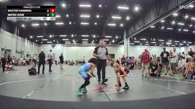 50 lbs Cons. Round 3 - Mateo Isom, Alpha Elite vs Daxton Hannibal, Backyard Brawlers Midwest