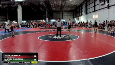 75 lbs Round 2 (6 Team) - Blayden Thompson, RAW vs Jacob Thompson, CLINIC WRESTLING