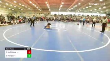 132 lbs Semifinal - David McClelland, OH vs Kaden Milheim, PA