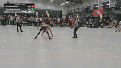 138 lbs Cons. Quarters - Ryatt Rodden, Primal Wrestling Academy vs Brogan Sendele, Hononegah Wrestling Club