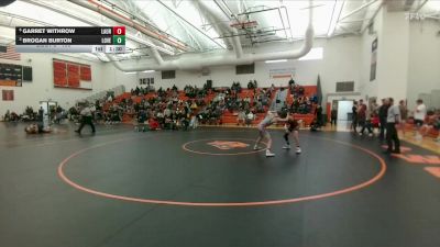 106 lbs Quarterfinal - Brogan Burton, Huntley Project (Worden) vs Garret Withrow, Riverton
