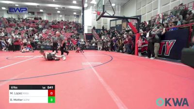 67 lbs Semifinal - Moxx Lopez, Rogue Warrior Wrestling vs Beau Motter, South Central Punisher Wrestling Club