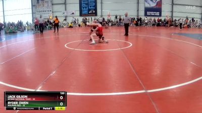 120 lbs Rd# 4- 2:00pm Friday Final Pool - Ryder Owen, Nauman Red vs Jack Gilson, NCWAY National Team