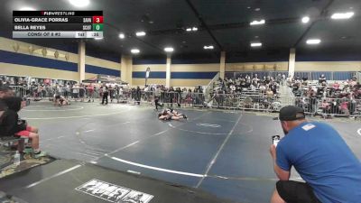 109 lbs Consi Of 8 #2 - Olivia-Grace Porras, Savage House WC vs Bella Reyes, Scotsmen WC