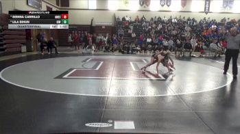 105 lbs Quarterfinal - Lila Bihun, Iowa City West vs Sienna Carrillo, Ames