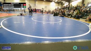 46-48 lbs Rr Rnd 2 - Maisyn Malone, Bartlesville Wrestling Club vs Gracelyn Alber, Barnsdall Youth Wrestling