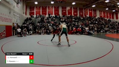 132 lbs Cons. Round 5 - Jimmy Hamoodi, Denver East vs Talon Flowers, Falcon