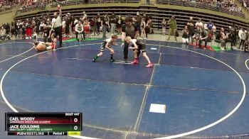 55 lbs Cons. Semi - Jace Goulding, Iron County Wrestling Academy vs Cael Woody, Sanderson Wrestling Academy