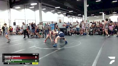 110 lbs Round 1 (8 Team) - Chase Broderson, Iron Horse vs Mason Comegys, Rebellion