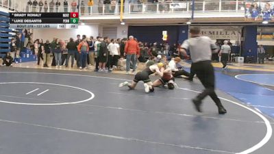 127 lbs 7th Place - Brady Rohaly, North Hills vs Luke Desantis, Penn-Trafford
