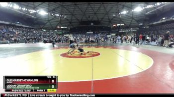 74 lbs 2nd Place Match - Logan Crawford, Deer Park Ironman Wrestling Club vs Ole Massey-O`Hanlon, NWWC