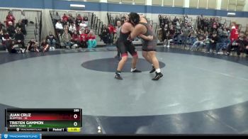 285 lbs Placement (16 Team) - Tristen Gammon, North Posey vs Juan Cruz, Bluffton