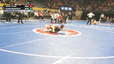 126 Class 2 lbs Champ. Round 1 - Brady Hyder, Richmond vs Blaine Bergthold, Southern Boone