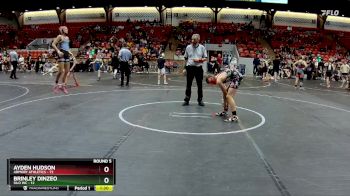 110 lbs Round 5 (8 Team) - Ayden Hudson, Armory Athletics vs Brinley Dinzeo, Silo WC