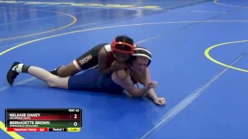 145 lbs Champ. Round 2 - Nelease Danzy, DELAWARE HAYES vs Bernadette Brown, Springfield (Holland)