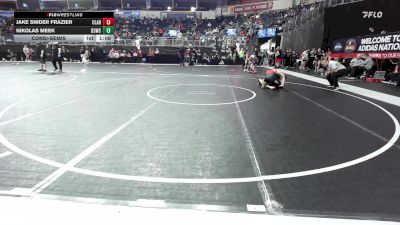 135 lbs Consolation - Jake Snider Frazier, Claremore Wrestling Club vs Nikolas Meek, D3wc