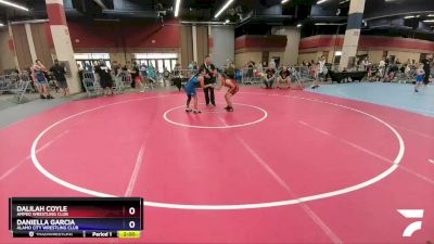 110 lbs Quarterfinal - Dalilah Coyle, Amped Wrestling Club vs Daniella Garcia, Alamo City Wrestling Club