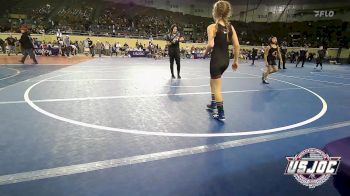 81 lbs Quarterfinal - Sidda Evans, Ogden's Outlaws Wrestling Club vs Annabelle Coberly, Tuttle Elite Wrestling Club