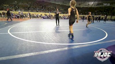 81 lbs Quarterfinal - Sidda Evans, Ogden's Outlaws Wrestling Club vs Annabelle Coberly, Tuttle Elite Wrestling Club