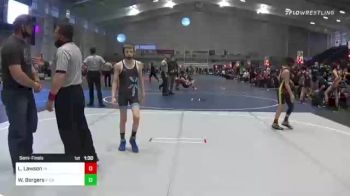 90 lbs Semifinal - Laithan Lawson, Team Aggression vs Weston Borgers, X-Calibur