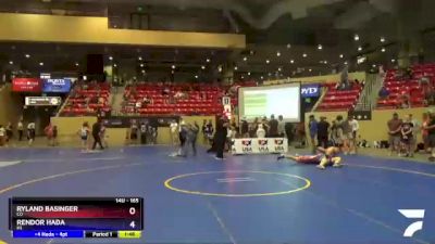 165 lbs Cons. Semi - Ryland Basinger, CO vs Rendor Hada, KS