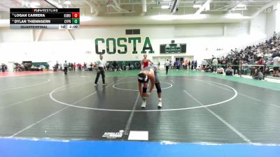 150 lbs Quarterfinal - Logan Carrera, El Modena vs Dylan Thienngern, Cypress