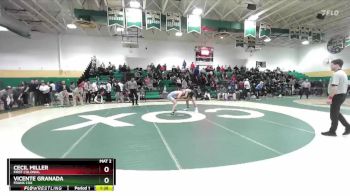 150 lbs Semifinal - Vicente Granada, Frank Cox vs Cecil Miller, First Colonial