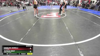 120 lbs Semifinal - Angelina Borelli, Los Banos vs Patricia Bray, John H Pitman