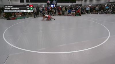 132 lbs Champ. Rd Of 128 - Zac Snow, MWC Wrestling Academy vs Willem Anderson, The Wrestling Academy