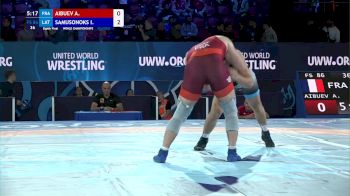 86 kg Round Of 16 - Akhmed Aibuev, France vs Ivars Samusonoks, Latvia