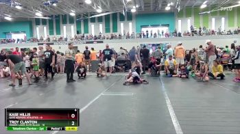 52 lbs Round 6 (10 Team) - Kase Hillis, Gate Keepers Athletics vs Troy Clanton, Finger Lakes Elite Black