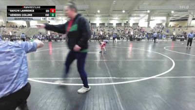 58 lbs Quarterfinal - Raylyn Lawrence, GroundZero vs Genesis Collins, Hawks Wrestling Club